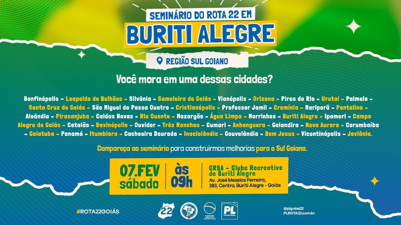 Rota 22 promove Seminário em Buriti Alegre com foco nos desafios e investimentos do Sul Goiano